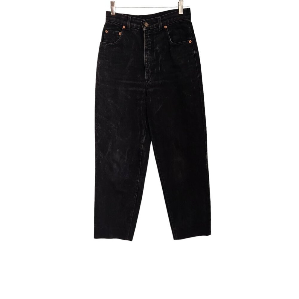 Vintage EXP Jeans‎ No. 128 Black Made USA Denim Casual Mom Hi-Rise Womens 5 EUC